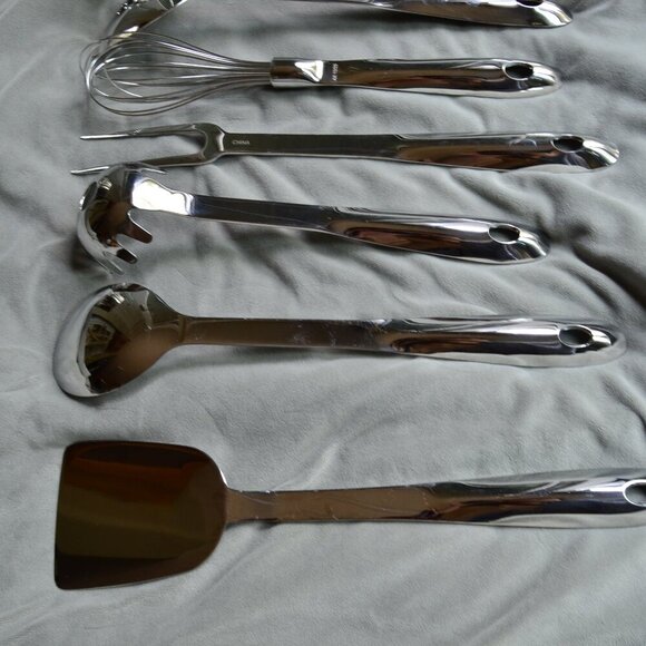 All-Clad Stainless Steel Kitchen Tool Set; 8 piece - Picture 15 of 15